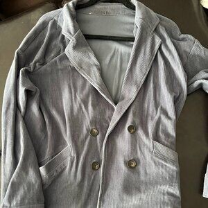 Knit Corduroy Redford Blazer Indigo